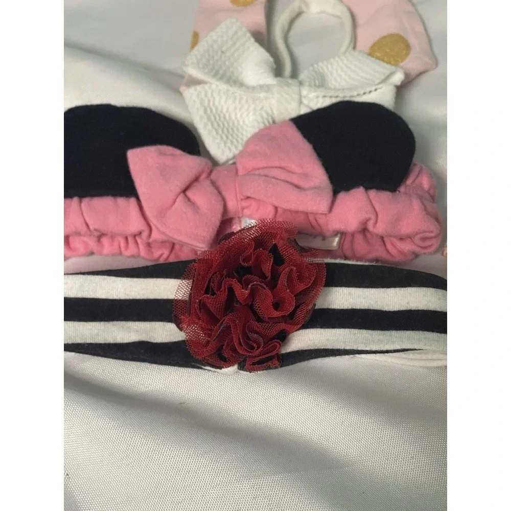 11  Colorful Bow Headbands set‎ baby toddler girl nylon bulk  lot BinR